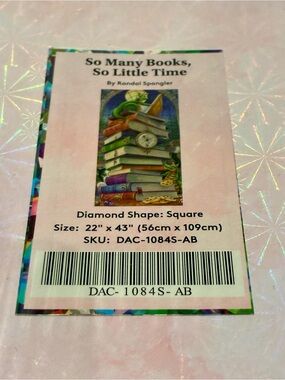 Diamond Art Club “So Many Books So Little Time” Art Kit